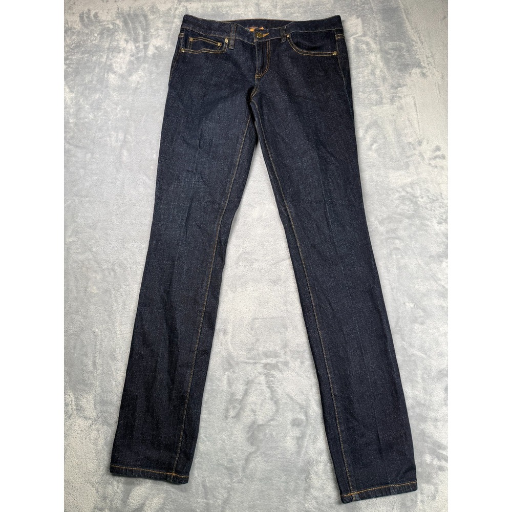 Tory Burch Super Skinny Jeans Womens 31 Blue Medium Wash Mid Rise Casual Wear